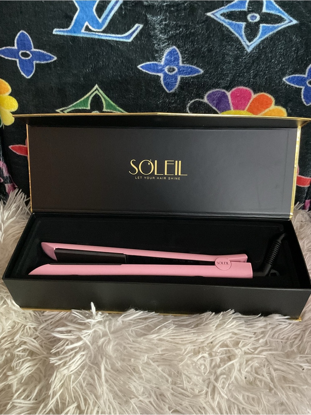 SOLEIL Pink Hair Straightener Flat Iron